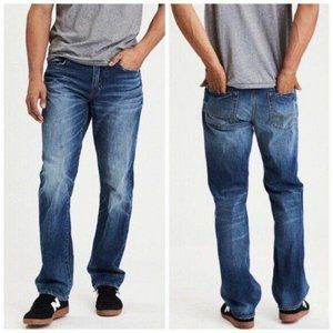 American Eagle 30 X 30 Relaxed Straight Jeans Dark